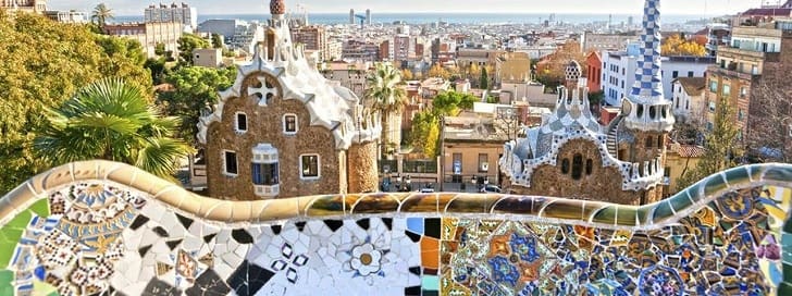 Parque Güell en  Barcelona