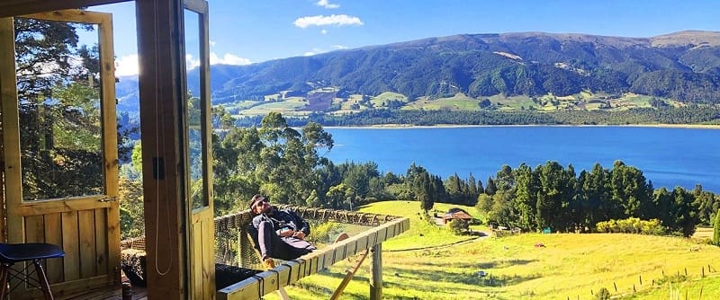 Planes en el Embalse del Neusa en Colombia