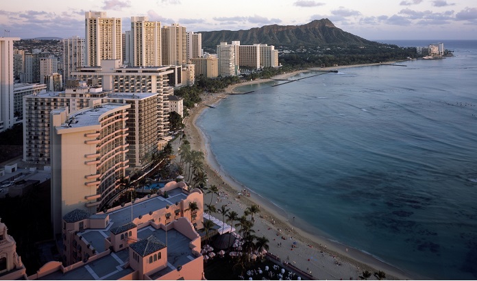 Playa de Waikiki Isla de Oahu