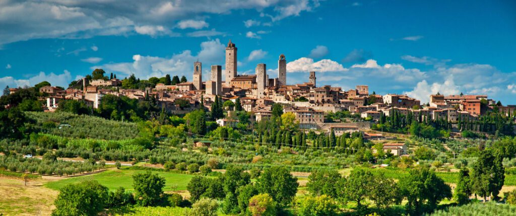 14 torres medievales en San Gimignano