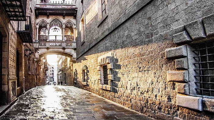 Barrio Gótico en Barcelona