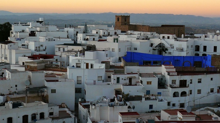 Mojácar pueblo Blanco de Almería en España