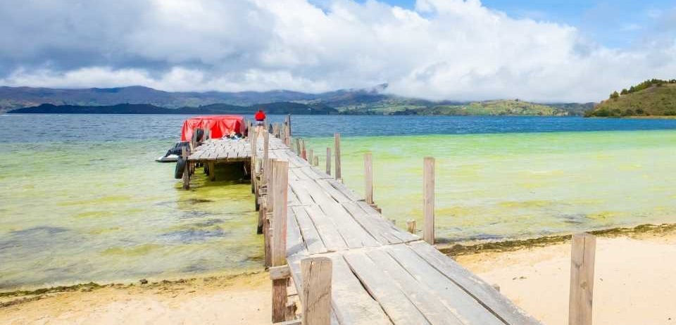 Playa blanca en Tota